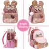 Dropshipping Backpack for Girls Kids Schoolbag Set with Lunch Bag  for Elementary Students Travel Sequin Primary School Backpack
