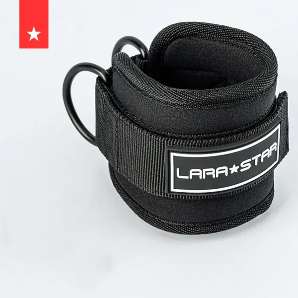 LS0124 Gym Accessories Bodybuilding Gym Ankle Straps Wraps for Cable Machine Neoprene Padded Gymnastics Ankle Cuffs Production