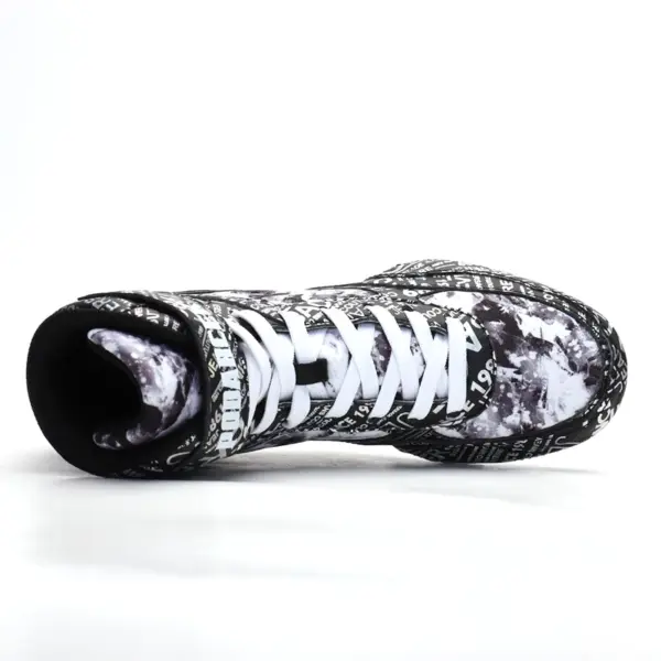 2025 Wholesale Custom Logo Print Customized Sports Professional Training Boxing Boots Wrestling Shoes for Men