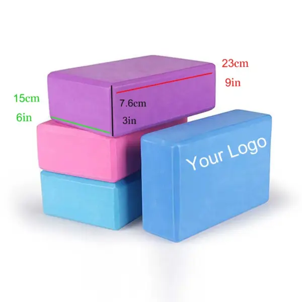 Foam EVA Yoga Blocks Lightweight Yoga Brick Accessories for Yoga, Pilates, Stretching and Meditation