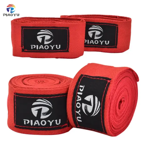 Piaoyu Adult Boxing Straps 3cm/5cm Sweat Absorbent Cotton Hand Wraps for Muay Thai Combat Training Fitness Gym Use Set Model