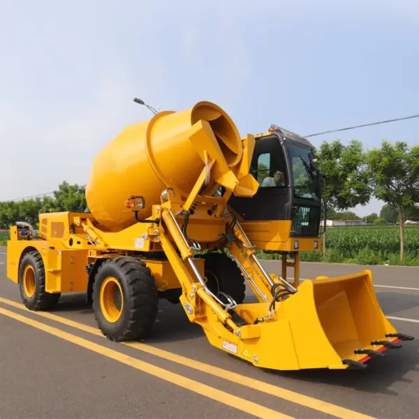 Free Shipping EPA High Capacity Fully Automatic Self Loading Cement Concrete Mixer Truck
