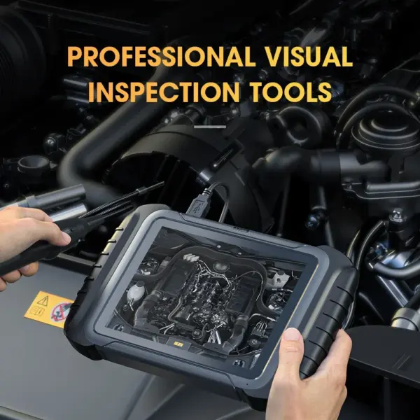 XTOOL XV200 8.5mm Inspection Endoscope Camera with XTOOL Tablet IP67 Waterproof 8 LED Adjustable Endoscope Camera