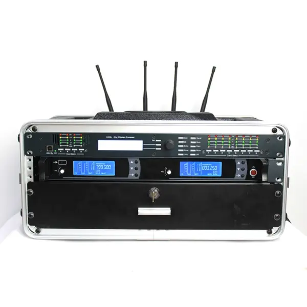 Aluminum Flight case Sound Karaoke Stage Audio Equipment 4u Flight case with Drawer