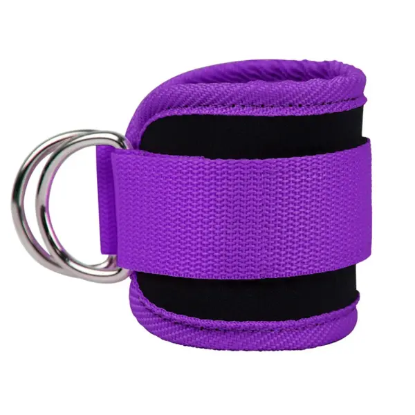 Customized Exercise Gym Brace Nylon Cable Machine Kickback Cuff Attachment Adjustable Ankle Weight Straps