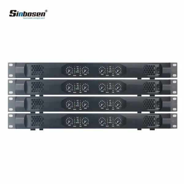 Sinbosen 4 Channel Sound Equipment 1u Professional 450w Power Amp K4-450 Dj Home Audio Digital Amplifier
