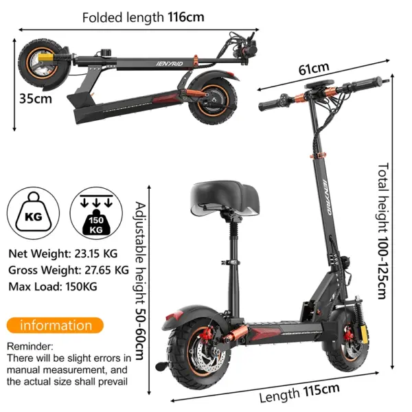 Hot Selling New Version IENYRID M4 PRO S+ Adult Electric Scooter 12.5ah 45km/h 48v 800w with UK US EU Drop Shipping