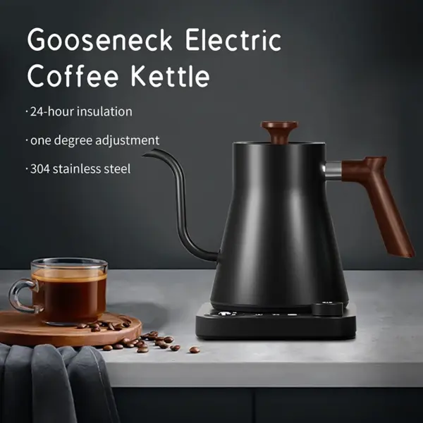Mechanical Temperature Control Electric Kettle Gooseneck Pour Over Coffee & Tea Electric Tea Kettle With Coffee Product