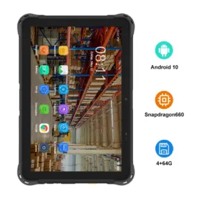 10.1 Inch Ip67 Waterproof Rfid Industrial Tablet Pc Two Camera Fingerprint 10000 Mah Rugged Tablet for Warehouse