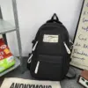 Large Capacity Solid Color Backpack Women's Korean-Style All-Match Casual Student Schoolbag One Piece Dropshipping 0372