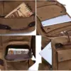 ZUOLUNDUO High Capacity Casual Canvas Travel Backpack Vintage Backpack Men's Backpacks