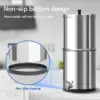 Outdoor Camping Stainless Steel Drinking Water Purifier Home Countertop Gravity Activated Carbon Water Filter