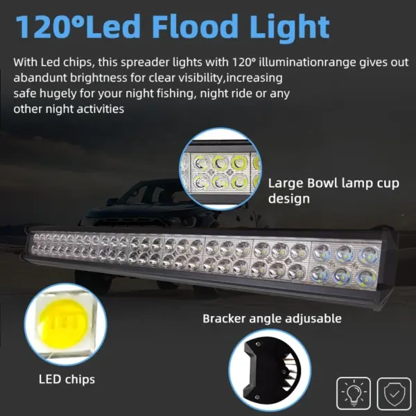 Aluminium Off-Road Light Bar with CE Approval for On-Road & Off-Road Driving Factory Model Universal Vertical Park Light 12V24V