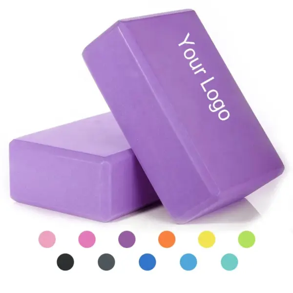 Foam EVA Yoga Blocks Lightweight Yoga Brick Accessories for Yoga, Pilates, Stretching and Meditation