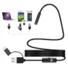 Industrial 8mm Lens 720P 3 in 1 USB Inspection Endoscope Camera for Android PC with 3.5M Hard Cable