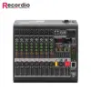 GAX-MC8 8 Channel Blueteeth Mixer 24 Bit DSP Digital Effect Sound Mixing Console Equipment USB 48V DJ Mixing Studio Equipment