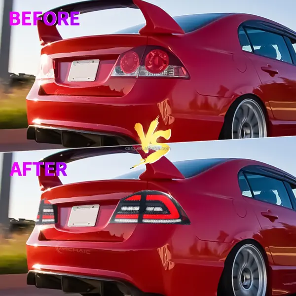 Archaic Car Lamp Tail Light for 8th Gen Honda Civic Taillights FD1 FD2 Type-R Full Led Rear Lamp 2005-2012 Car Lights