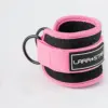 LS0124 Gym Accessories Bodybuilding Gym Ankle Straps Wraps for Cable Machine Neoprene Padded Gymnastics Ankle Cuffs Production