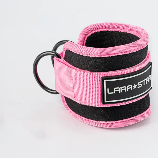 LS0124 Gym Accessories Bodybuilding Gym Ankle Straps Wraps for Cable Machine Neoprene Padded Gymnastics Ankle Cuffs Production
