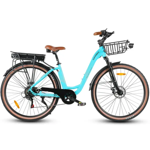 EU Warehouse RS-A07 Electric Bicycle 500W 13AH 36V Lithium Battery Fast 28 Inch Adult City EBike Lady E-Bike with Rear Carrier
