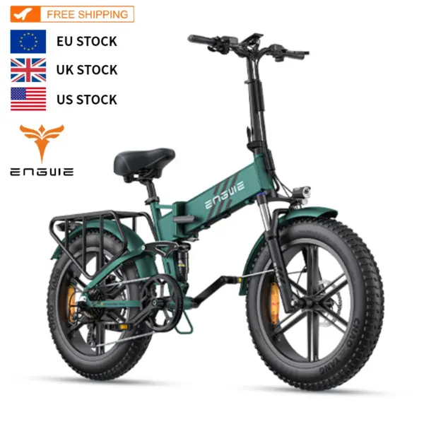 EU UK US Engwe Engine Pro 2.0 Hotelling Ebike 250W 52V16AH Torque Version 25km/h Foldable Enhanced Version Fatsnow Electric Bike