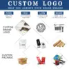 OEM Custom Logo Manufacturer Wholesale Driver Club Accessories Head Covers Embroidery Black Premium Golf PU Leather Headcover