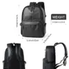 Fashion PVC Vegan Leather School Backpack for Men Laptop Collage Bags Student Rucksack Men's Backpack