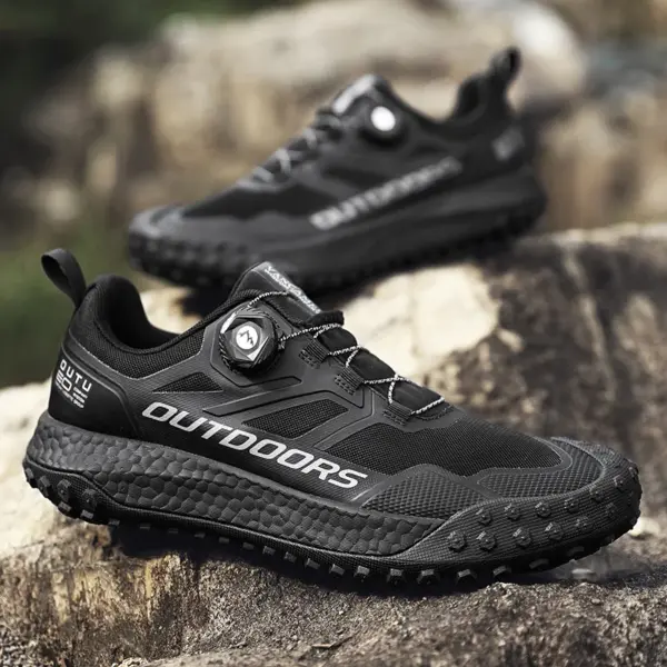Custom LOGO  Outdoor Mountaineering Sneaker Waterproof Men Safety Trekking Shoes Men Hiking Shoes