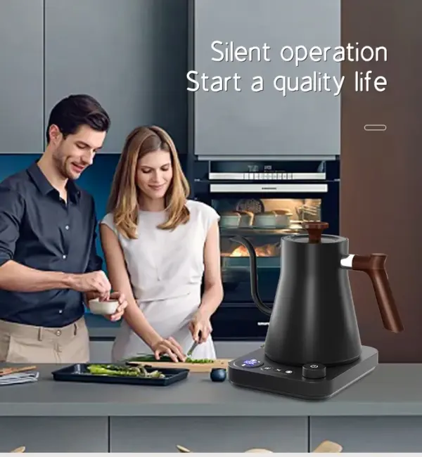 Mechanical Temperature Control Electric Kettle Gooseneck Pour Over Coffee & Tea Electric Tea Kettle With Coffee Product