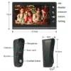 Wired Video Doorbell Intercom System Apartment Intercom Kit with 7 Inch Color Monitor and HD Camera Night Vision for Home