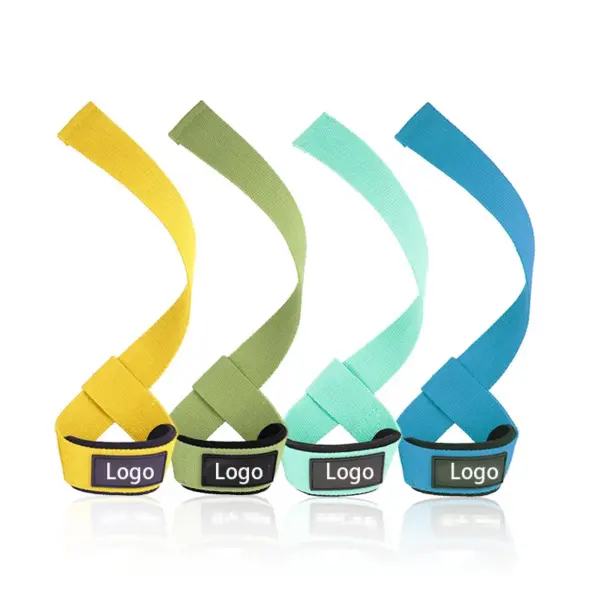 2024 Heavy Duty Fitness Padded Neoprene Weightlifting Weight Pull Deadlift Custom Logo Lifting Gym Straps for Men