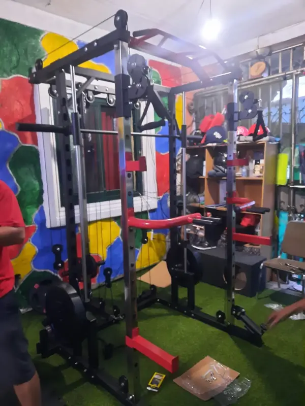 USA Oversea Warehouse Drop Shipping Power Squat Rack Home Gym Mutli Function Station Smith Machine