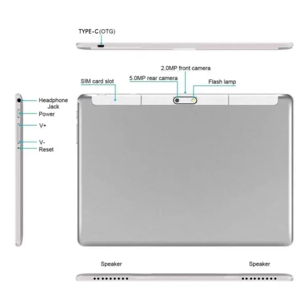 China Cheap Prices 10 1 Inch Super Thin Tablet MTK Android 2GB Ram 32GB ROM 4G Call Wifi Dual SIM Card Tablet PC With Camera