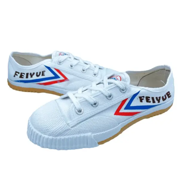 Custom LogoCanvas Material Chinese Women Men White Black Kungfu Shaolin Monk Shoes Wushu Shoes Non-slip Martial Arts Shoes