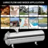 Large Flow 1000-10000 L/H Whole House Water Treatment System Pvdf Washable Uf Membrane 304 Stainless Steel Water Filter System
