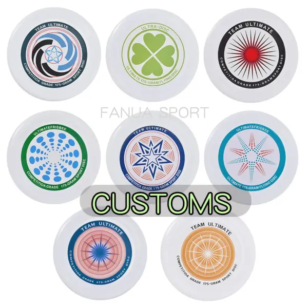 Professional 175 g Ultimate Frisbee Glow in Dark Durable PP/PE Soft Frisbee  Flying Disc Ultimate Frisbeed Can Be Custom Pattern