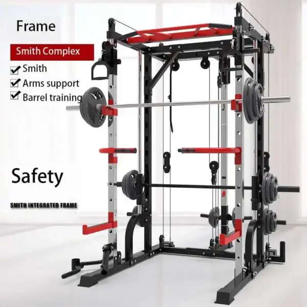 USA Oversea Warehouse Drop Shipping Power Squat Rack Home Gym Mutli Function Station Smith Machine