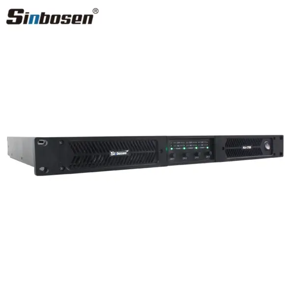 Professional 1u Portable Amplifier k Series 4ch Digital Amplifiers Smart Sound Equipment