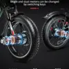 US Warehouse 2000W New High Speed 20inch Hydraulic Brake Adults Electric Bike With 25AH Dual Motor Electric Motorcycle Bicycle
