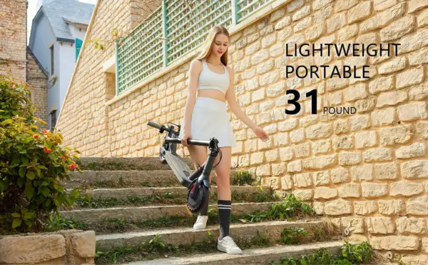 European 31km/h Electric Scooter Free VAT EScooter 8.5Inch 350W 10.5Ah Adult Foldable Electric Skateboards Scooter with App