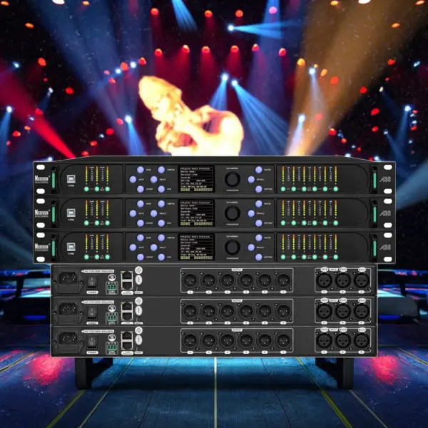 96K Sample Rate Loudspeaker Management System with 3 Input & 6 Output Audio Processor High Precision Sound Equipment