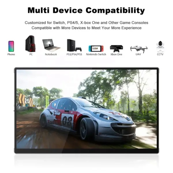 Gravity Sensor Auto-rotating Bezeless Design 15.6 Inch 4K Portable Touchscreen UHD USB LCD Ip Monitor Gamer for Camera