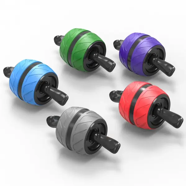 No Noise Abdominal Muscle Trainer Ab Roller Abdominal Wheel Home Training Gym Fitness Equipment Roller Automatically Rebounds