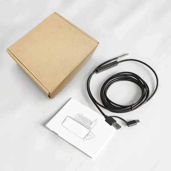 3.9mm Android Type-C USB Endoscope Waterproof Pipe Inspection Mini Camera Borescope with 10M Line