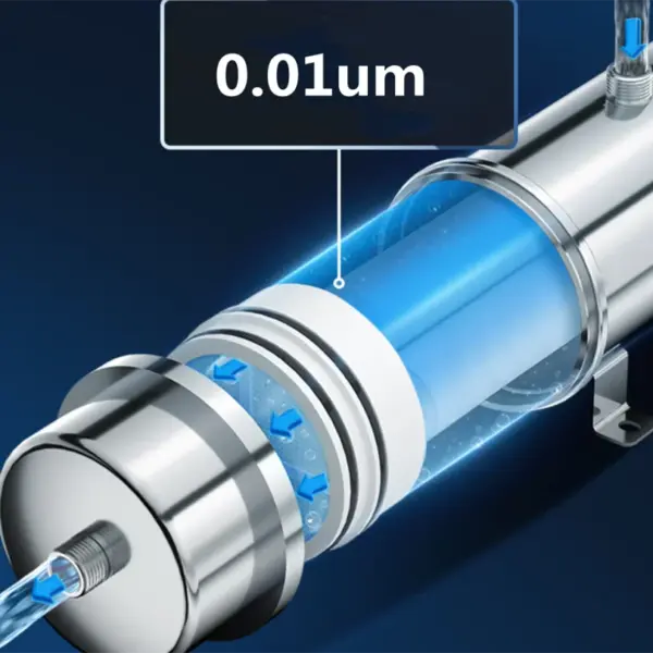 Large Flow 1000-10000 L/H Whole House Water Treatment System Pvdf Washable Uf Membrane 304 Stainless Steel Water Filter System