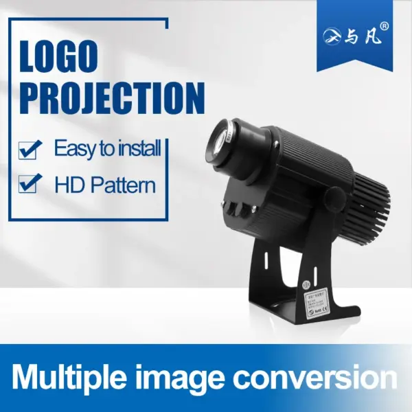 Outdoor Waterproof Build Wall 40w Laser Custom logo Floor Image Projection Door Welcome 4 Gobo Projector Led Advertising Light