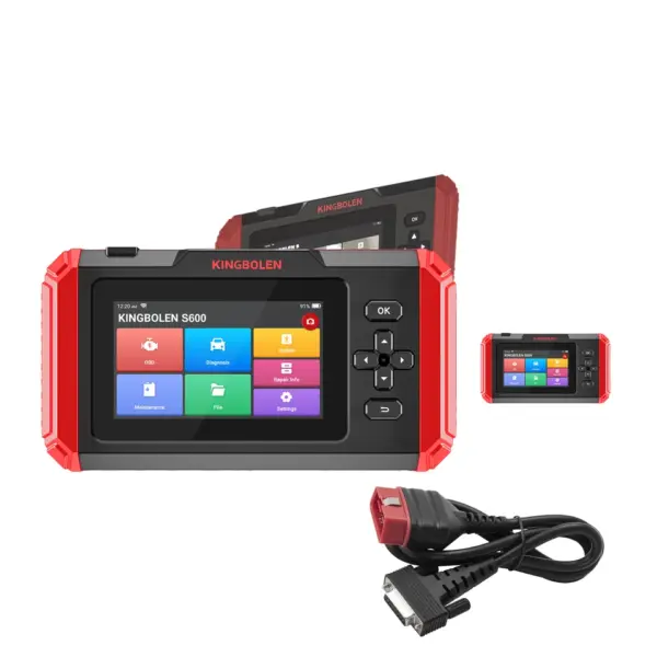 Kingbolen S600 OBD2 Scanner Automotive Diagnostic Machine Lifetime Free Update Car Engine 4 Systems Scan With 8 Resets