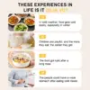 Electric Warming Tray with Adjustable Temperature Foldable Food Warmer Fast Heating Food Warmer Hot Plate Placemat Silicone