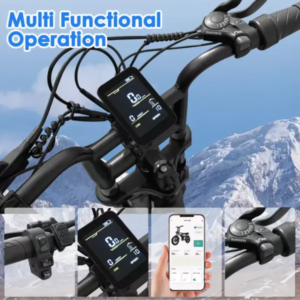 US Stock Fast Delivery E-bike Electric Bike 48V 250W Dual Motors 7 Speed Gears 20Inch Electric Fat Tire Bike