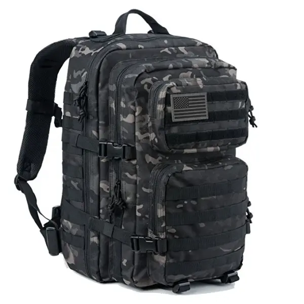 Low MOQ 900D Oxford  Tactical Backpack 45L Molle Pouch Assault Pack Camping Tactical Backpack  Bag OEM Hiking Backpack